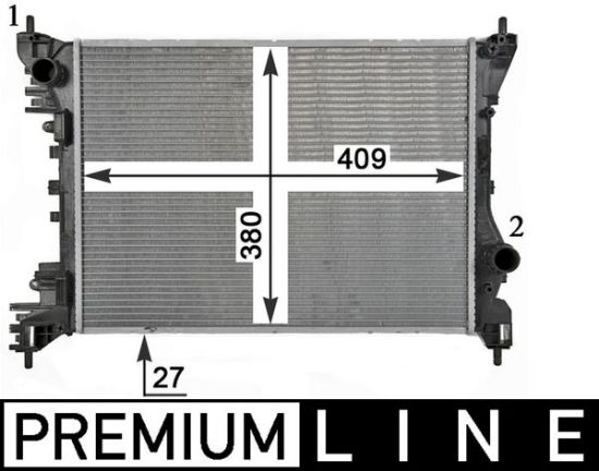 Obrázok Chladič motora MAHLE BEHR *** PREMIUM LINE *** CR1985000P