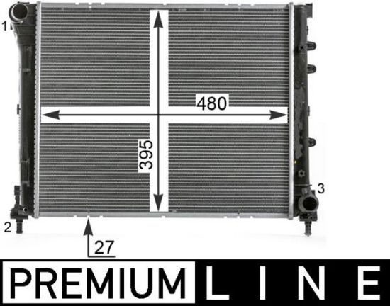 Obrázok Chladič motora MAHLE BEHR *** PREMIUM LINE *** CR2000000P