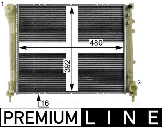Obrázok Chladič motora MAHLE BEHR *** PREMIUM LINE *** CR2004000P