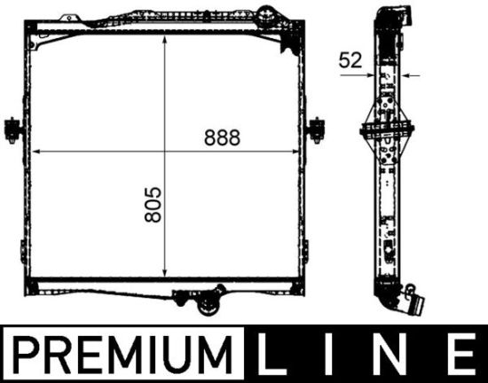 Obrázok Chladič motora MAHLE BEHR *** PREMIUM LINE *** CR2092000P