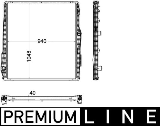 Obrázok Chladič motora MAHLE BEHR *** PREMIUM LINE *** CR2094000P