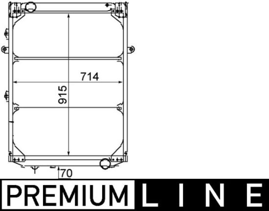 Obrázok Chladič motora MAHLE BEHR *** PREMIUM LINE *** CR214000P