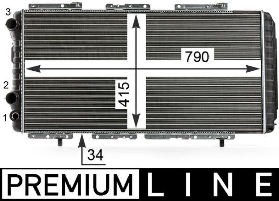 Obrázok Chladič motora MAHLE BEHR *** PREMIUM LINE *** CR34000P