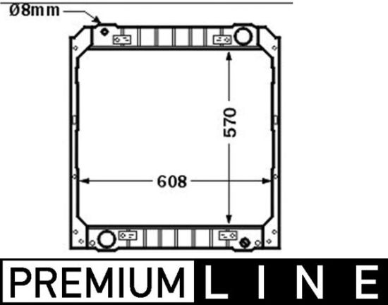 Obrázok Chladič motora MAHLE BEHR *** PREMIUM LINE *** CR502000P