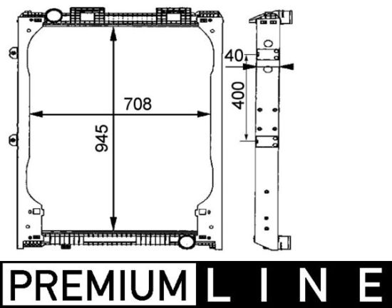 Obrázok Chladič motora MAHLE BEHR *** PREMIUM LINE *** CR685000P
