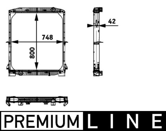 Obrázok Chladič motora MAHLE BEHR *** PREMIUM LINE *** CR695000P