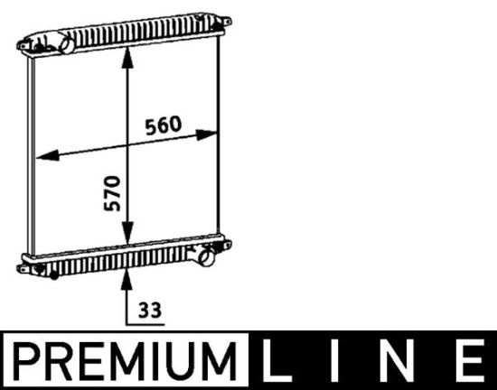 Obrázok Chladič motora MAHLE BEHR *** PREMIUM LINE *** CR703000P