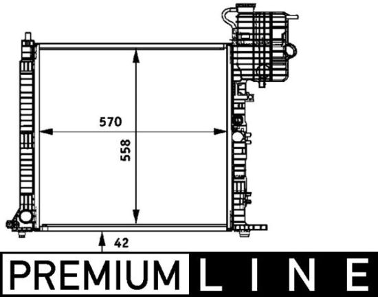 Obrázok Chladič motora MAHLE BEHR *** PREMIUM LINE *** CR716000P