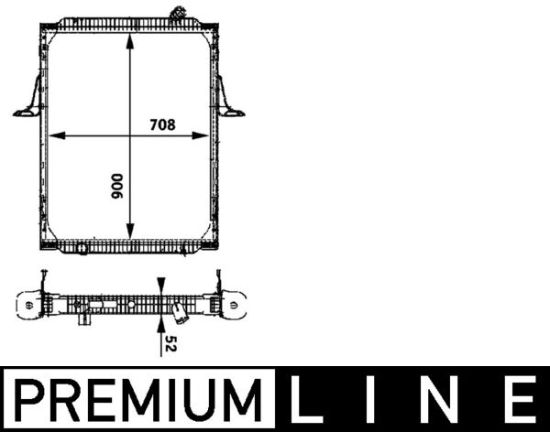 Obrázok Chladič motora MAHLE BEHR *** PREMIUM LINE *** CR717000P