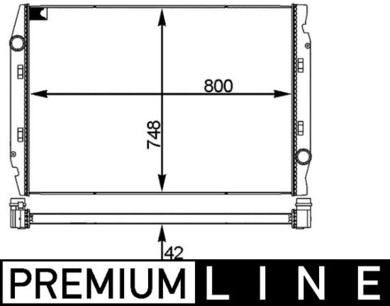 Obrázok Chladič motora MAHLE BEHR *** PREMIUM LINE *** CR719001P