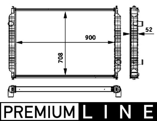 Obrázok Chladič motora MAHLE BEHR *** PREMIUM LINE *** CR720000P