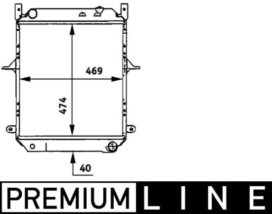Obrázok Chladič motora MAHLE BEHR *** PREMIUM LINE *** CR721000P