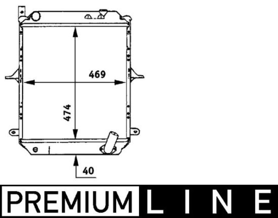 Obrázok Chladič motora MAHLE BEHR *** PREMIUM LINE *** CR722000P