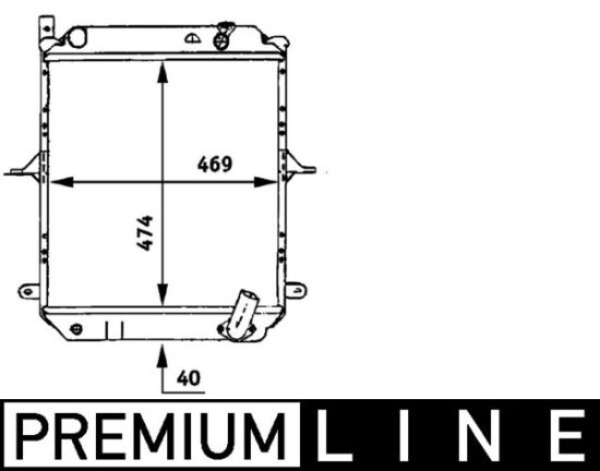 Obrázok Chladič motora MAHLE BEHR *** PREMIUM LINE *** CR724000P