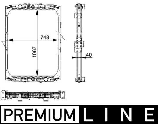 Obrázok Chladič motora MAHLE BEHR *** PREMIUM LINE *** CR728000P