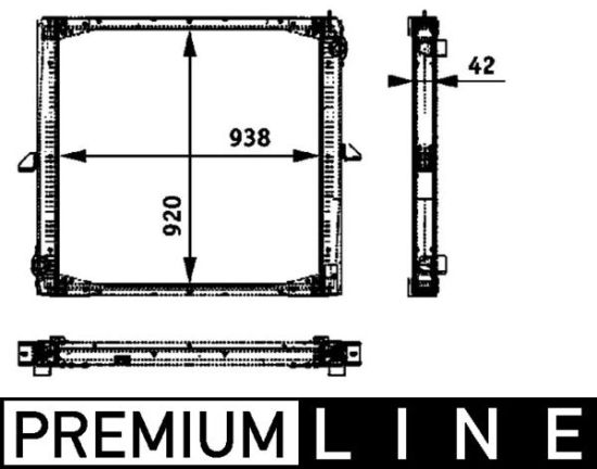 Obrázok Chladič motora MAHLE BEHR *** PREMIUM LINE *** CR733000P