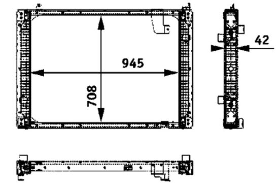 Obrázok Chladič motora MAHLE BEHR *** PREMIUM LINE *** CR734001P
