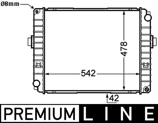 Obrázok Chladič motora MAHLE BEHR *** PREMIUM LINE *** CR757000P