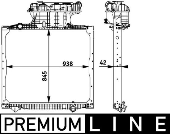 Obrázok Chladič motora MAHLE BEHR *** PREMIUM LINE *** CR770000P