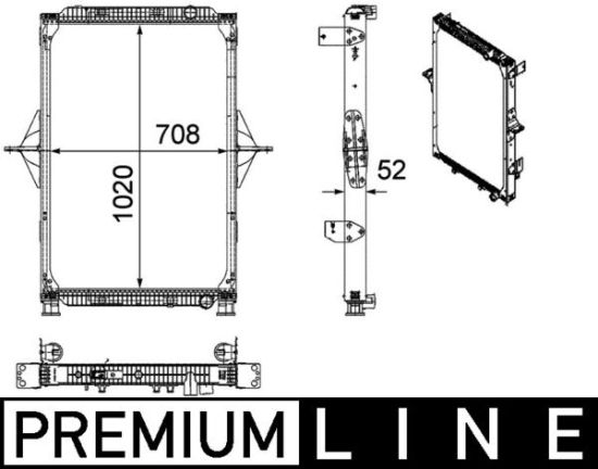 Obrázok Chladič motora MAHLE BEHR *** PREMIUM LINE *** CR772000P
