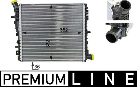 Obrázok Chladič motora MAHLE BEHR *** PREMIUM LINE *** CR78000P
