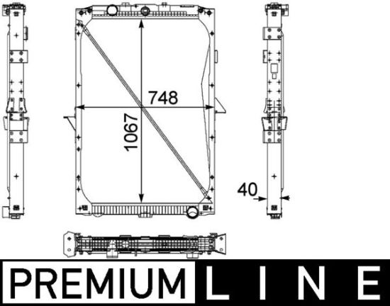 Obrázok Chladič motora MAHLE BEHR *** PREMIUM LINE *** CR819000P