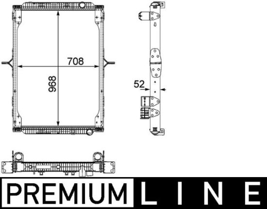 Obrázok Chladič motora MAHLE BEHR *** PREMIUM LINE *** CR892000P