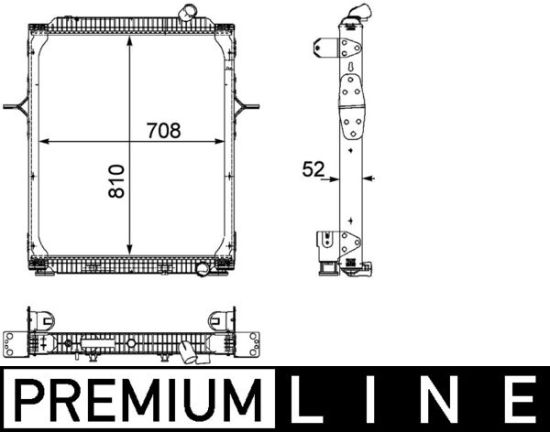 Obrázok Chladič motora MAHLE BEHR *** PREMIUM LINE *** CR893000P