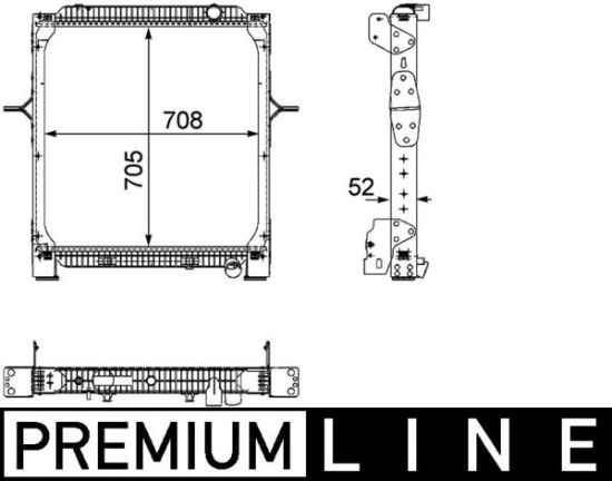 Obrázok Chladič motora MAHLE BEHR *** PREMIUM LINE *** CR894000P