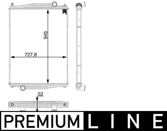 Obrázok Chladič motora MAHLE BEHR *** PREMIUM LINE *** CR925000P