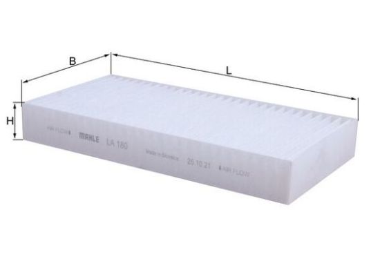 Obrázok Filter vnútorného priestoru MAHLE  LA180