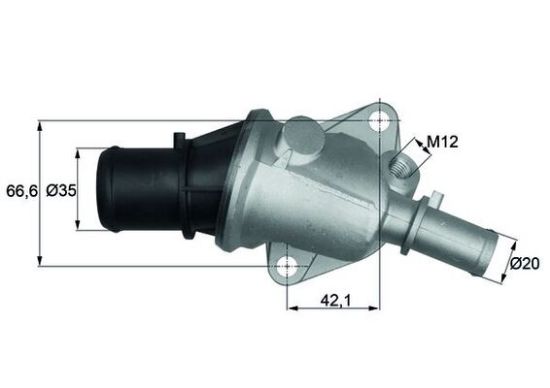 Obrázok Termostat chladenia MAHLE BEHR TI10588
