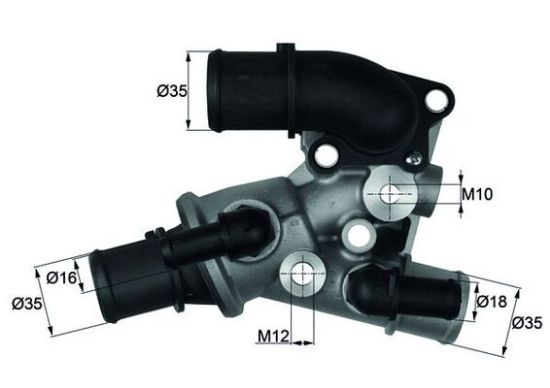 Obrázok Termostat chladenia MAHLE BEHR TI12080D