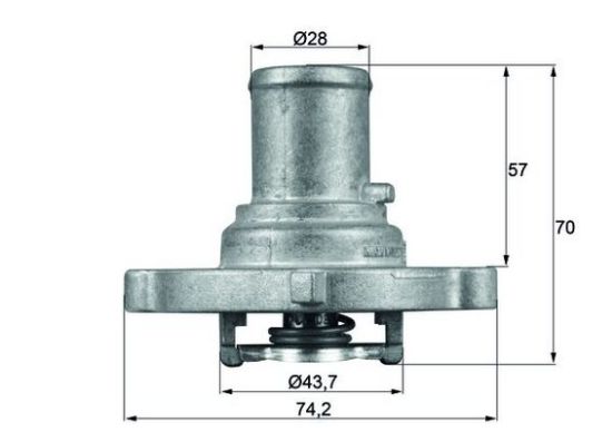 Obrázok Termostat chladenia MAHLE BEHR TI12287D