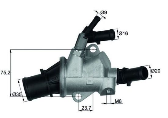 Obrázok Termostat chladenia MAHLE BEHR TI14888