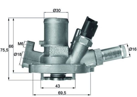 Obrázok Termostat chladenia MAHLE BEHR TI15180