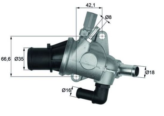 Obrázok Termostat chladenia MAHLE BEHR TI15488