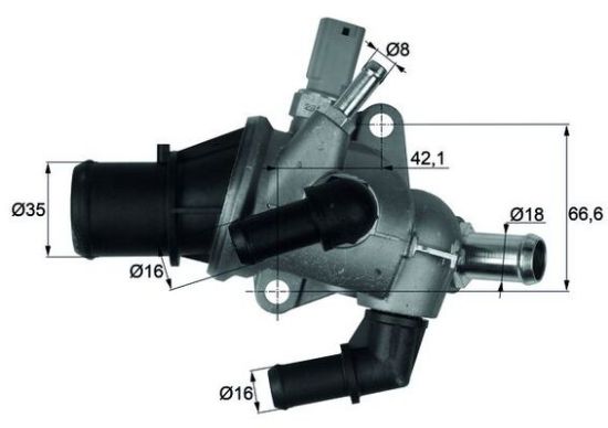 Obrázok Termostat chladenia MAHLE BEHR TI15883