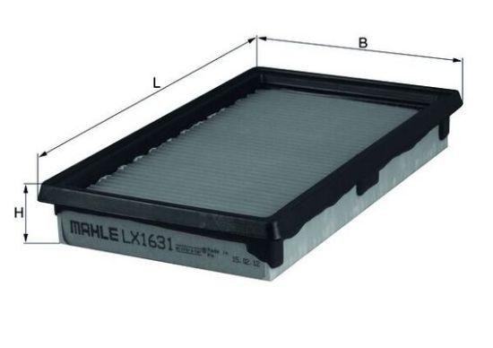 Obrázok Vzduchový filter MAHLE  LX1631