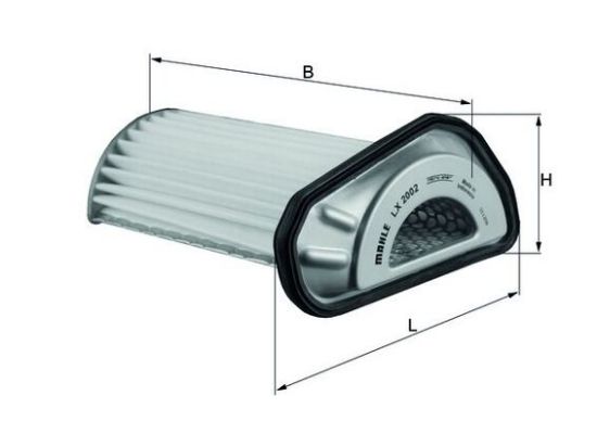 Obrázok Vzduchový filter MAHLE  LX2002