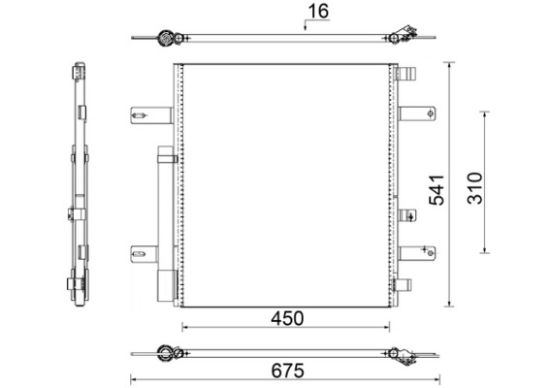 Obrázok Kondenzátor klimatizácie MAHLE BEHR AC853000S