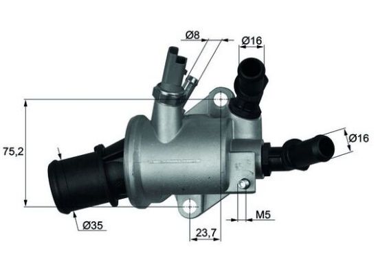 Obrázok Termostat chladenia MAHLE BEHR TI14388