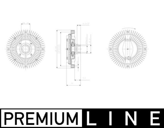 Obrázok Spojka ventilátora chladenia MAHLE BEHR *** PREMIUM LINE *** CFC47001P