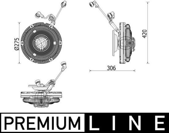 Obrázok Spojka ventilátora chladenia MAHLE BEHR *** PREMIUM LINE *** CFC259000P