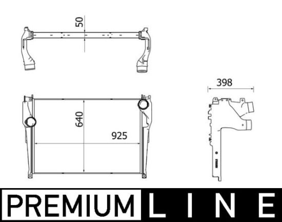 Obrázok Chladič plniaceho vzduchu MAHLE BEHR *** PREMIUM LINE *** CI227000P