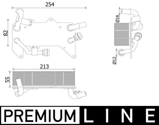 Obrázok Chladič oleja automatickej prevodovky MAHLE BEHR *** PREMIUM LINE *** CLC139000P