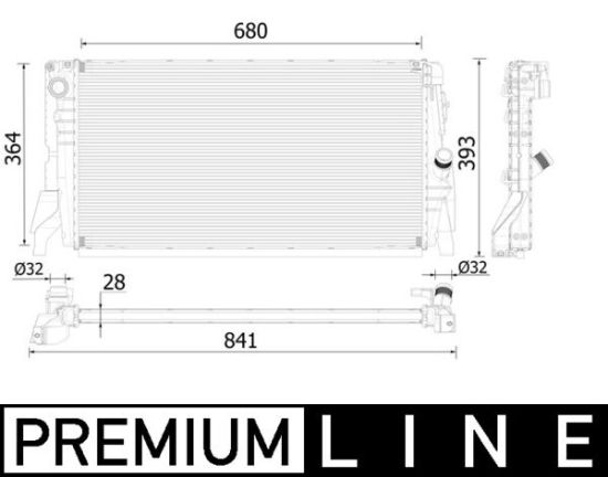 Obrázok Chladič motora MAHLE BEHR *** PREMIUM LINE *** CR2314000P