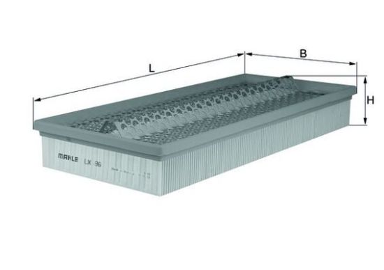 Obrázok Vzduchový filter MAHLE  LX96