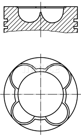Obrázok Piest MAHLE  227PI00141000