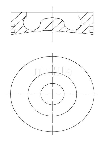 Obrázok Piest MAHLE  033PI00100000